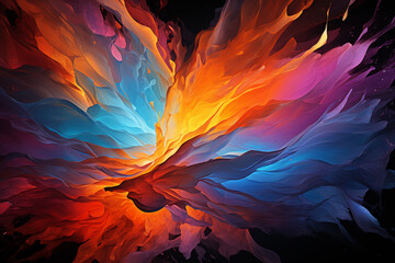 Poster - A series of abstract digital paintings that explore the concept of 