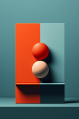 Poster - A collection of minimalist graphic prints featuring abstract and simplified forms,  Generative AI technology.