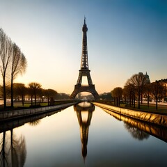 eiffel tower at sunset