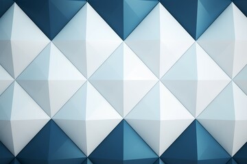 White blue rhombuses background. Generate Ai