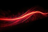 Fototapeta  - Fire red plazma motion lines Car light trail effect, AI generated