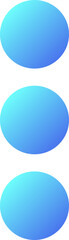Poster - Ellipsis menu pixel perfect flat gradient two-color ui icon. Additional commands. Program options. Simple filled pictogram. GUI, UX design for mobile application. Vector isolated RGB illustration