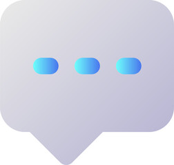 Poster - Typing message pixel perfect flat gradient two-color ui icon. Chat conversation. Digital communication. Simple filled pictogram. GUI, UX design for mobile application. Vector isolated RGB illustration