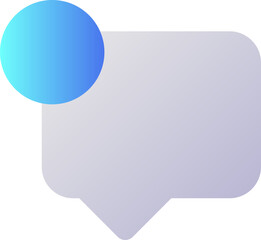 Poster - New message pixel perfect flat gradient two-color ui icon. Chat notification. Digital communication. Simple filled pictogram. GUI, UX design for mobile application. Vector isolated RGB illustration