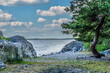 View from an island in the Stockholm archipelago in the baltic sea
