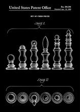 1966 Set Of Chess Pieces Patent