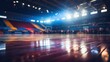 futsal arena stadium on blurred background