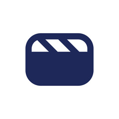 Poster - Video file black pixel perfect solid ui icon. Film production software. Footage editing. Computer data. Silhouette symbol on white space. Glyph pictogram for web, mobile. Isolated vector image