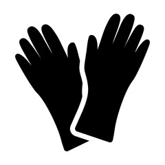 gloves icon, rubber gloves icon