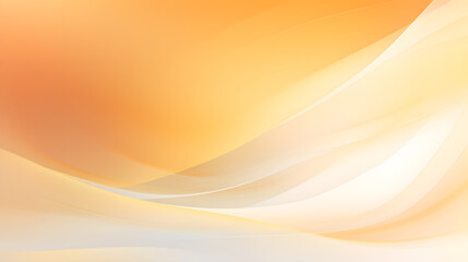 Wall Mural - Digital yellow orange white gradient curve abstract graphic poster web page PPT background
