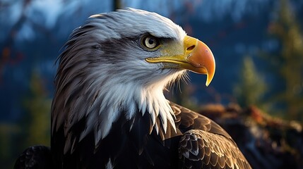 Wall Mural - big eagle wildlife bird ai generated image