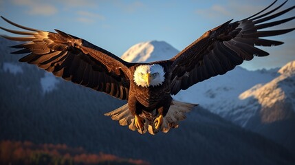 Wall Mural - big eagle wildlife bird ai generated image