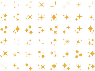 Wall Mural - Stars set icons.Shine icons. Christmas vector symbols isolated.Sparkle star icons.