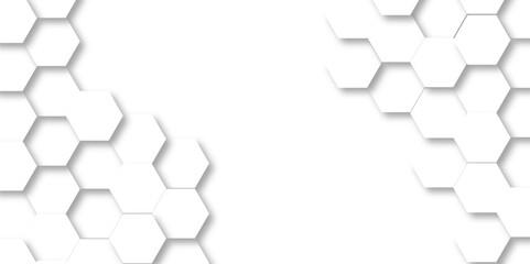 white hexagonal background. luxury white pattern. vector illustration. 3d futuristic abstract honeyc