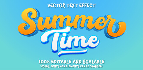 Wall Mural - Editable text effect sunset party 3d retro template style premium vector