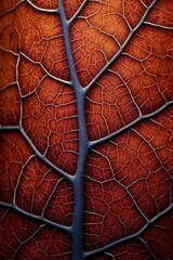 Poster - detailed macro of a leafs veins, created with generative ai