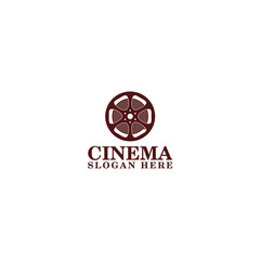 Wall Mural - Cinema Logo Design Template isolated on white background