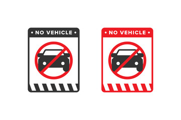 Wall Mural - No vehicle icon vector