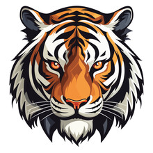 Tiger Face Vector,sync Tiger Eps File,for Cricut,tiger Cartoon Character Print,editable,