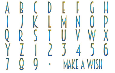 Poster - Make a wish magical alphabet 