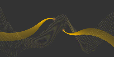 Abstract flowing wave lines particles. Design element for technology, science, modern concept.vector eps 10