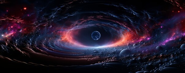 Wall Mural - space. orion nebula, black holes, explosion of planets and sun. stars, universe, flashes of light. f