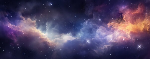 Wall Mural - space. orion nebula, h. stars, universe, flashes of light. dark clouds. the glow of space.ai generat