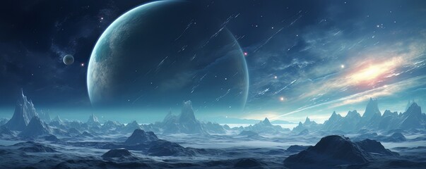 Wall Mural - space. orion nebula, black holes, explosion of planets and sun. stars, universe, flashes of light. f