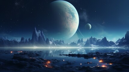 Wall Mural - space. orion nebula, black holes, explosion of planets and sun. stars, universe, flashes of light. f