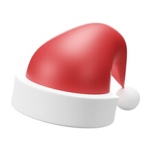 Santa Claus Hat Isolated On White
