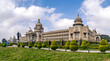 canvas print picture - Largest legislative building in India - Vidhan Soudha , Bangalore with nice blue sky background.