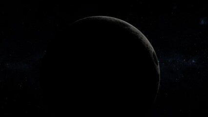 Wall Mural - new moon seen from space