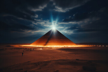 Wall Mural - enigmatic and thought-provoking outline of a man stepping out of a mysterious alien craft, with intr