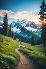 landscape in the mountains