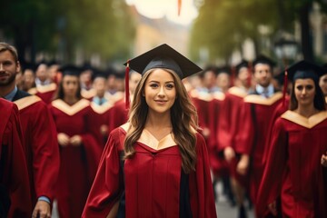 A graduate at the graduation party