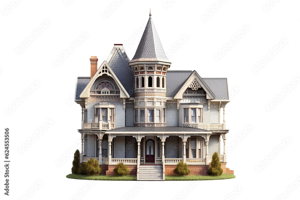 Classic Victorian house Stock Illustration | Adobe Stock