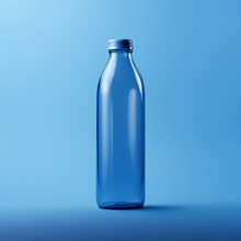 Plastic Blue Water Bottle