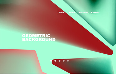 Wall Mural - Shards shape composition abstract background. Web page for website or mobile app wallpaper