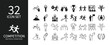 Pictogram Icon Set Related to Competition