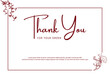 Thank you Card. Thank you for your order card. compliment card. easy to editable vector file.