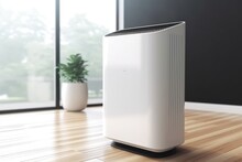 Generic Air Purifier Or AC Controller Unit Mockup, AI Generated