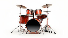 Drums Isolated On White Background