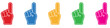 © Pasha - Number 1 one sports fan foam hand with raising forefinger vector icon