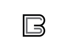 Modern Letter GB Or BG Monogram Logo Design