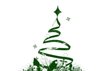 green christmas tree