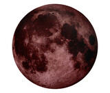 Fototapeta Kosmos - Full Red Moon 