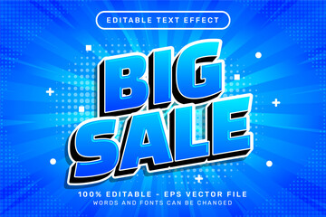 Poster - big sale 3d text effect and editable text effect