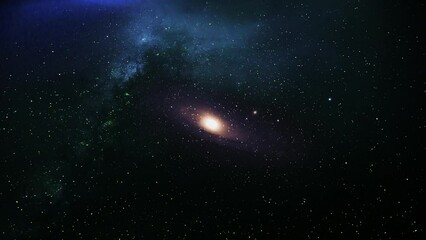 galaxies and nebulae in space 4k background