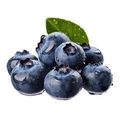 Wall Mural - Blueberry isolated. Illustration AI Generative.