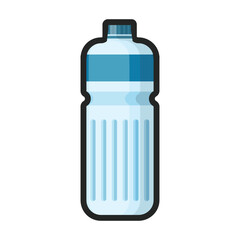 Wall Mural - Plastic bottle vector icon.Color vector icon isolated on white background plastic bottle.